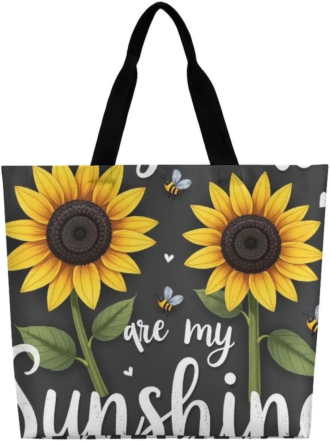Large Grocery Tote Bag for Women, Multipurpose Handbag Shopping Storage Bags Reusable Shoulder Bag