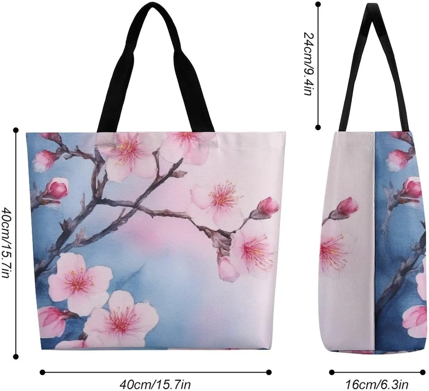 Large Grocery Tote Bag for Women, Multipurpose Handbag Shopping Storage Bags Reusable Shoulder Bag