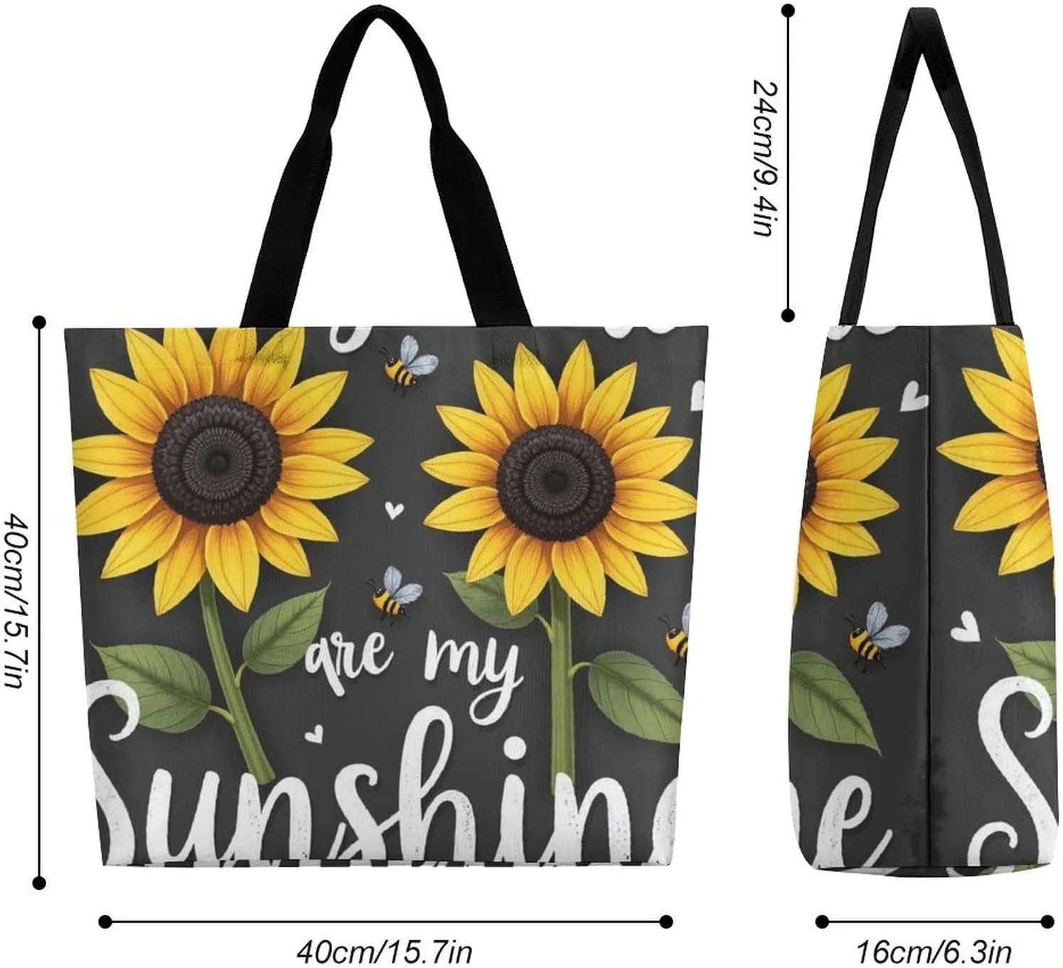Large Grocery Tote Bag for Women, Multipurpose Handbag Shopping Storage Bags Reusable Shoulder Bag