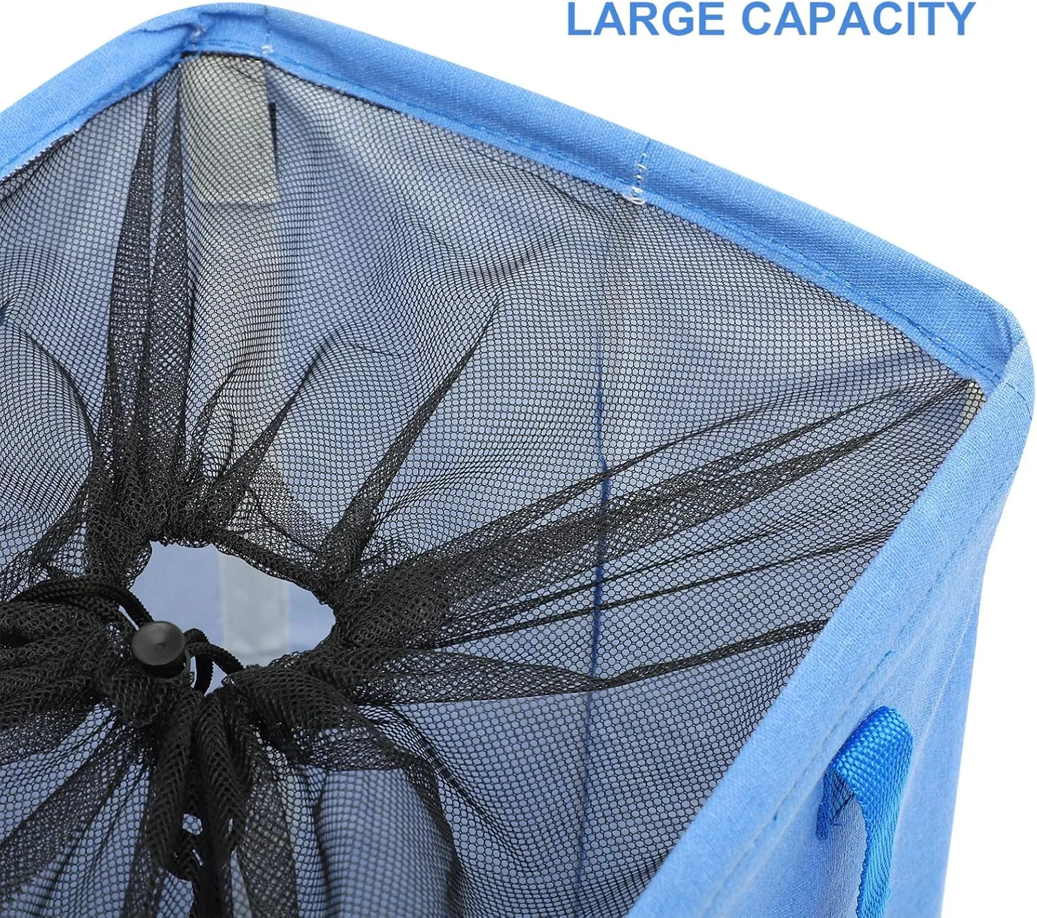 Large Storage Bags Handle Laundry Basket Home Laundry Basket s Clothes Storage Bags Tall Laundry Bin Hamper Storage Pouch Child Pe Waterproof Coating Handbag Square(Blue)