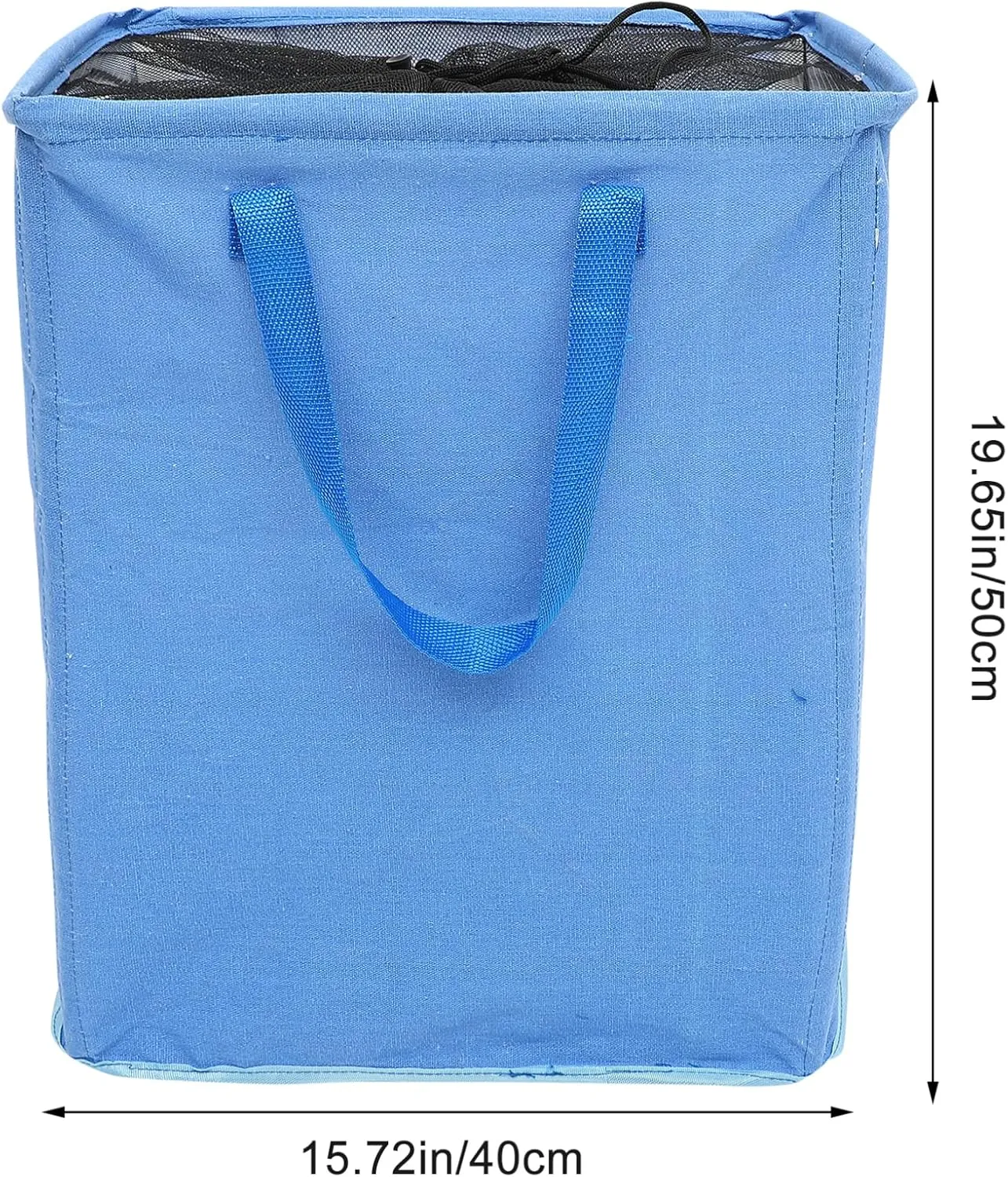 Large Storage Bags Handle Laundry Basket Home Laundry Basket s Clothes Storage Bags Tall Laundry Bin Hamper Storage Pouch Child Pe Waterproof Coating Handbag Square(Blue)