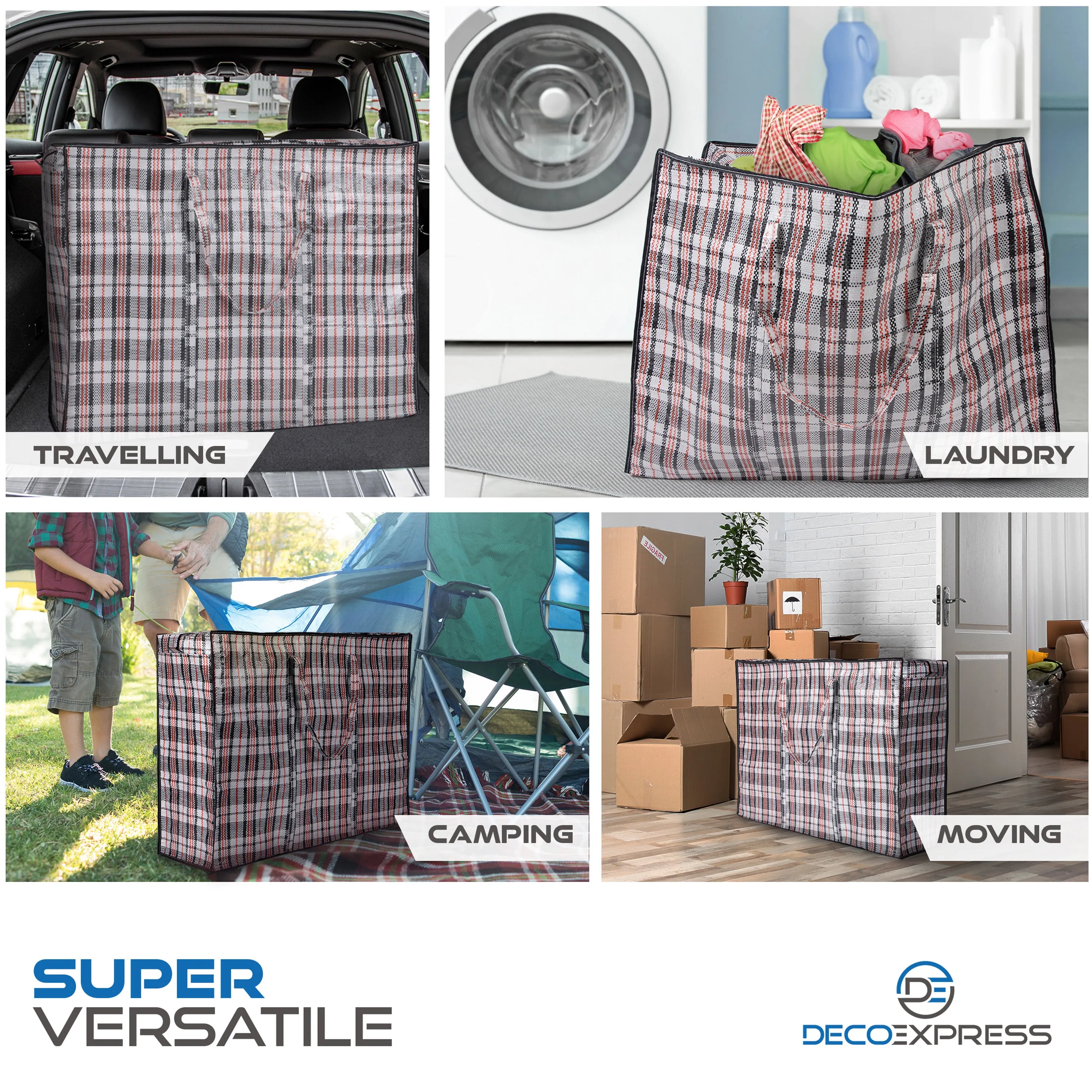 Laundry Bag Heavy Duty Storage Bags - Pack of 10