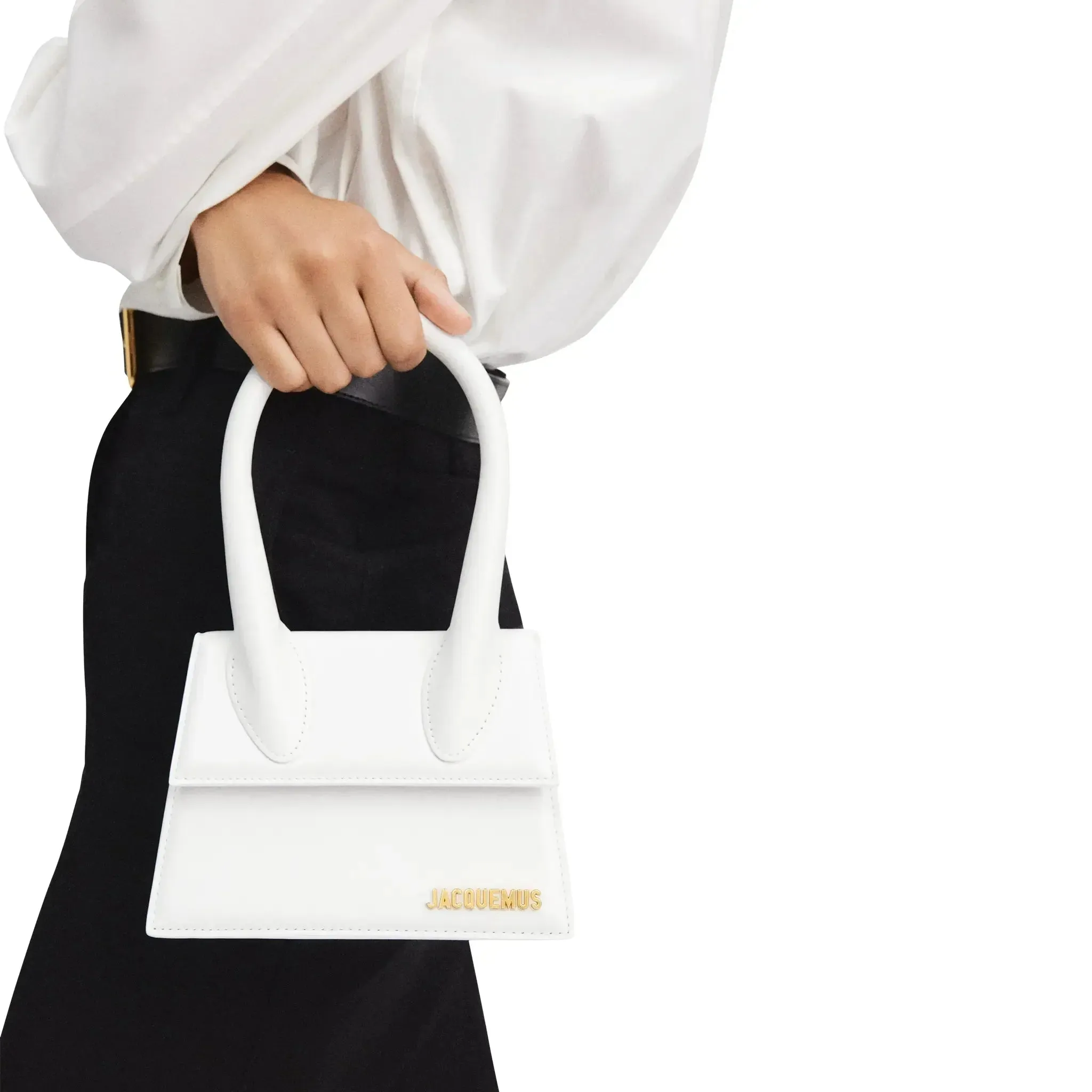 Le Chiquito Moyen White Handbag
