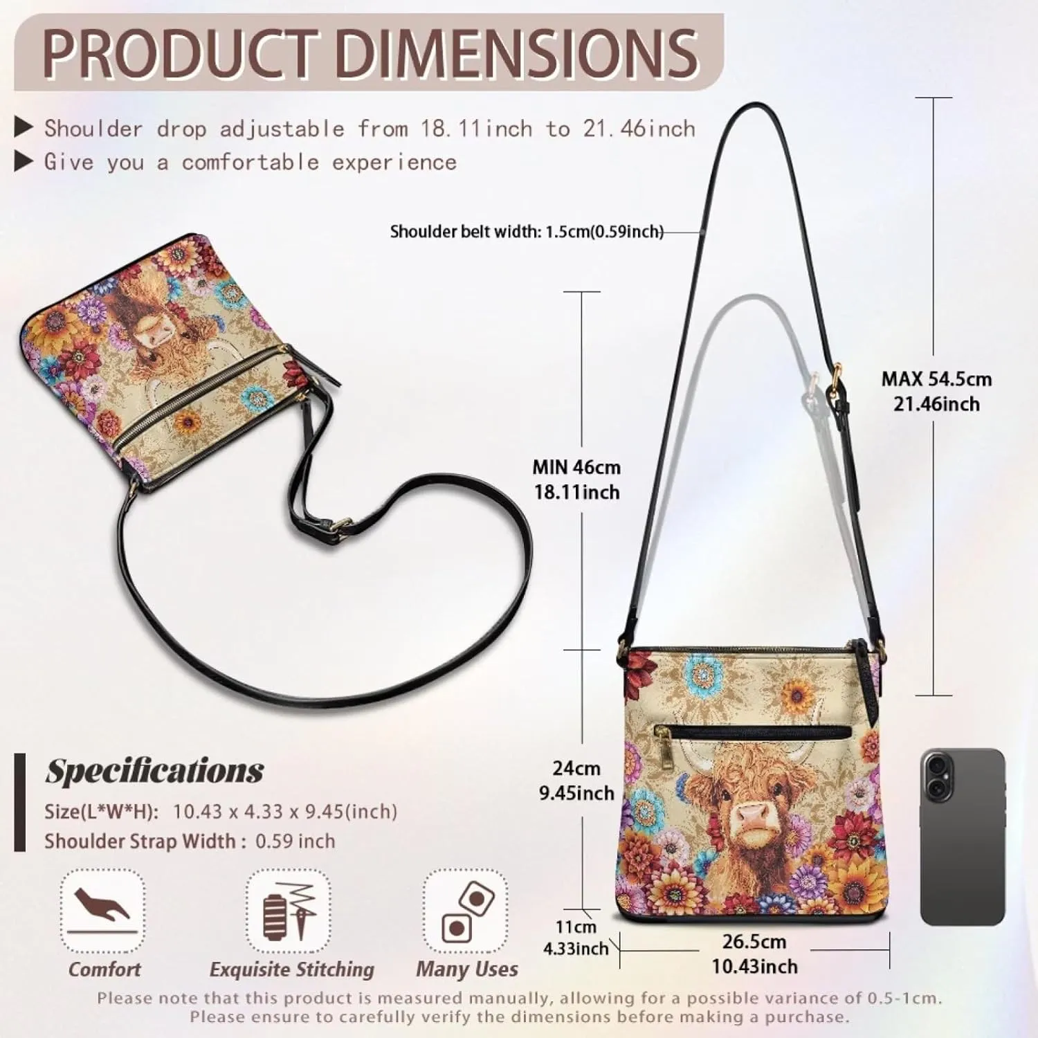 Leather Crossbody Bags for Women Large Sling Hobo Bag Trendy Messenger Bag with Zipper Closure for Dating Shopping