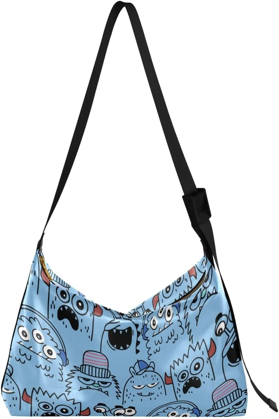 Leather Crossbody Shoulder Tote Bag for Women and Men W/Multi-pocket Casual Purse Messenger Bags Travel Work Multicolor 1