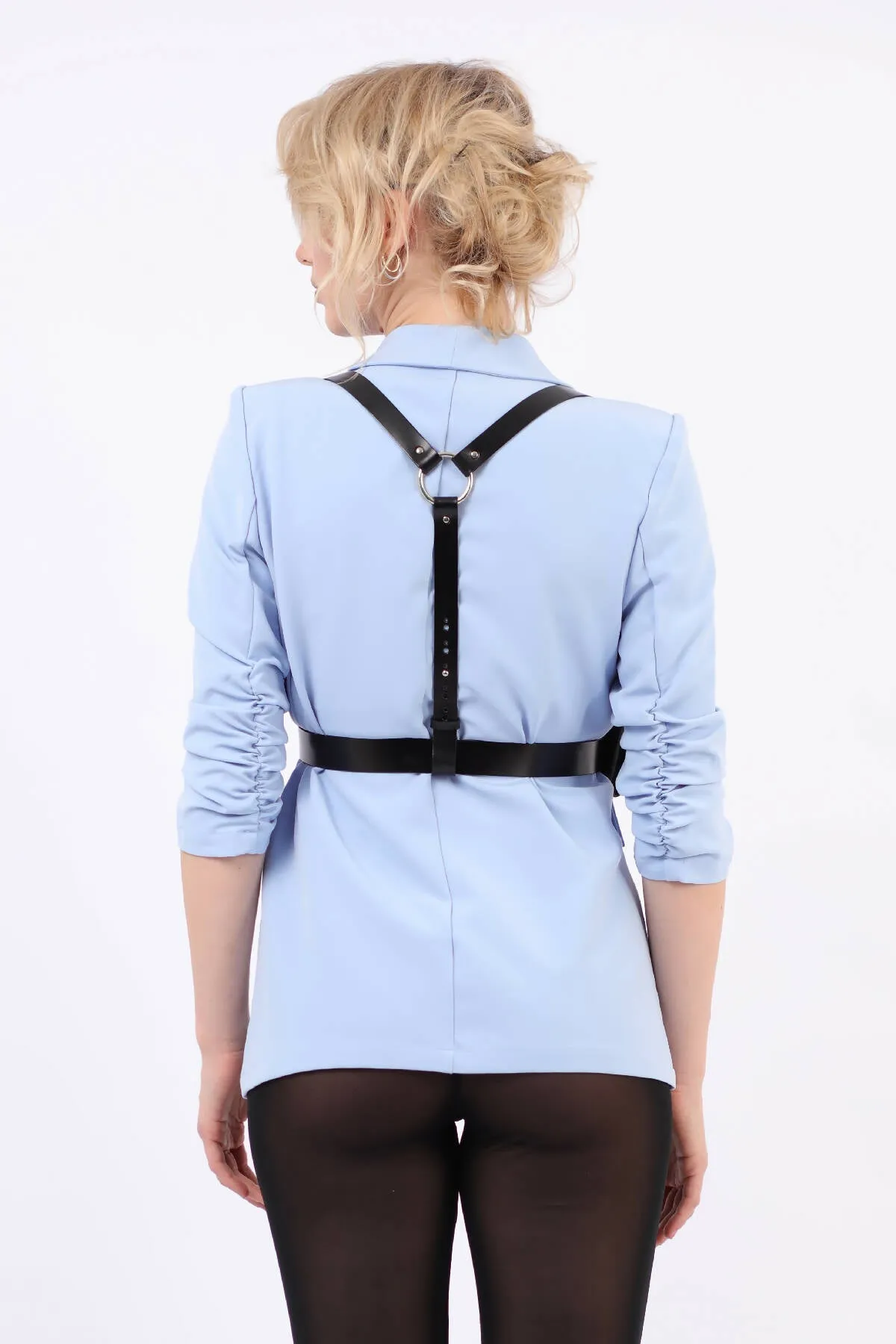 Leather Double Micro Bag Harness