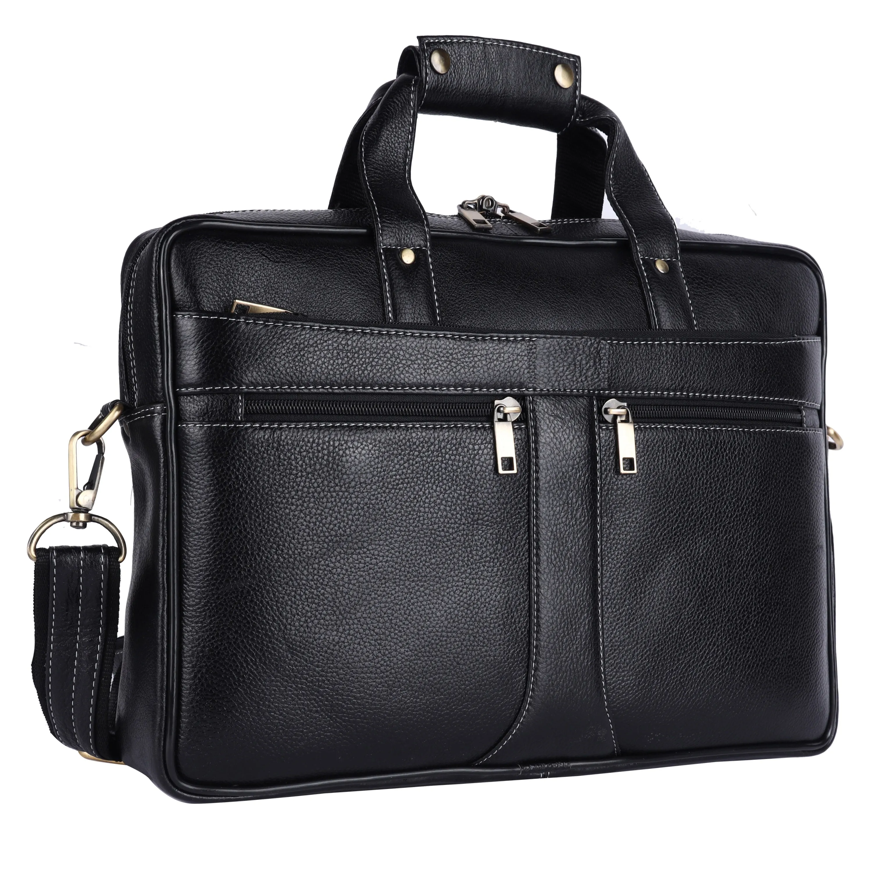 Leather Laptop Business Messenger Bag
