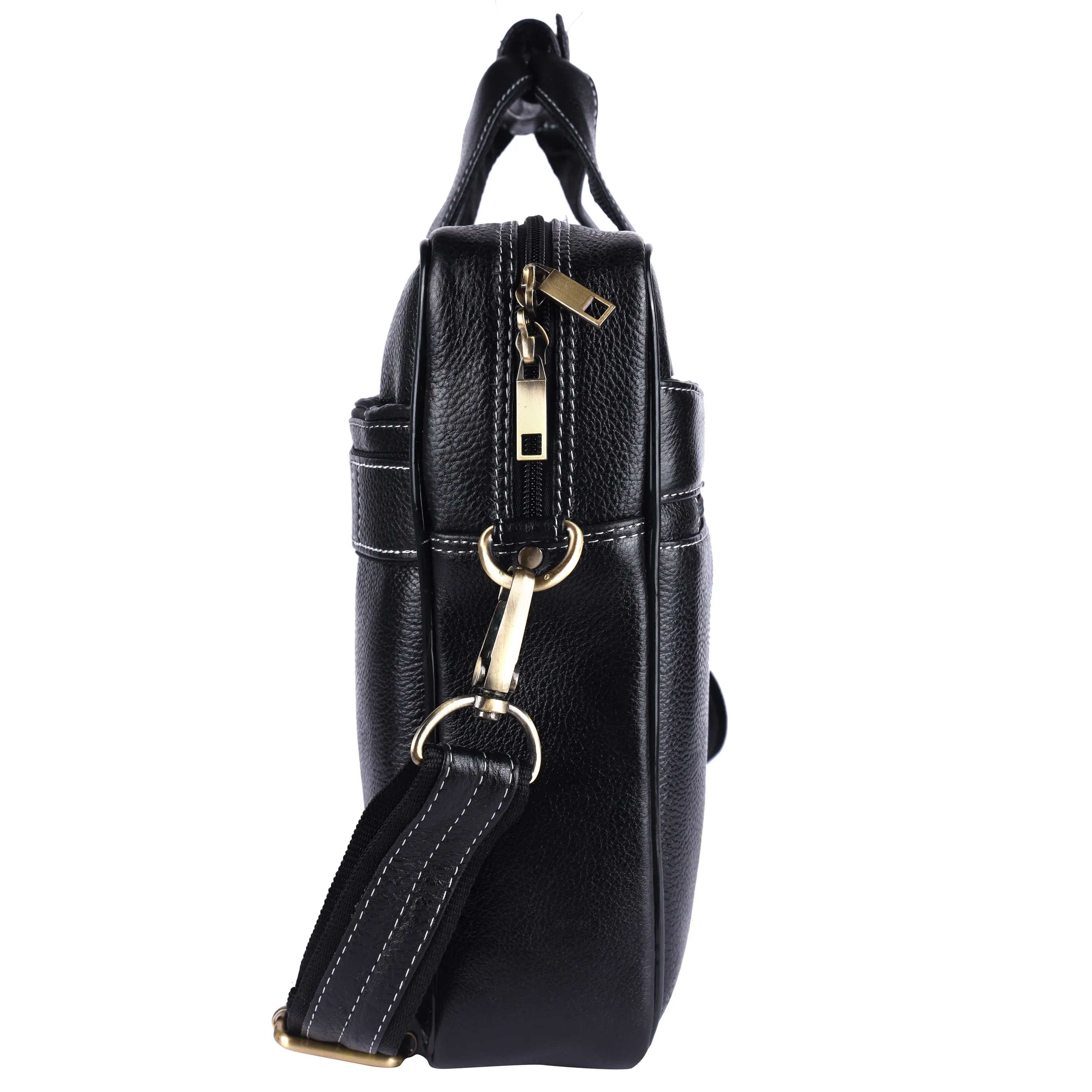 Leather Laptop Business Messenger Bag