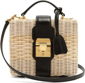 Leather Women's Rattan Bag Bag Messenger Bag Handbag Light and Handy To Take With You