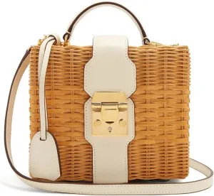 Leather Women's Rattan Bag Bag Messenger Bag Handbag Light and Handy To Take With You