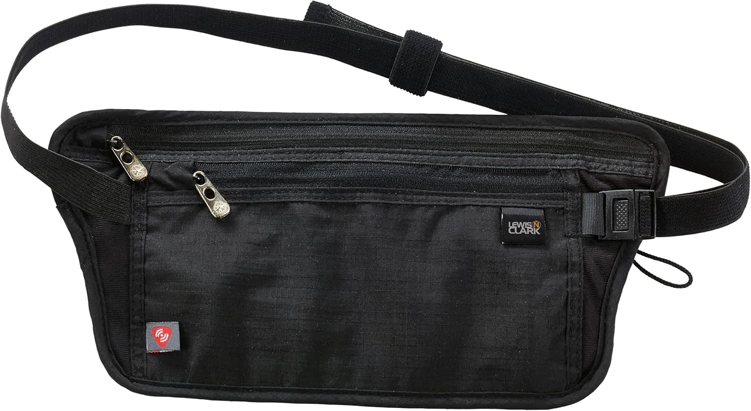 Lewis N. Clark RFID Blocking Money Belt Travel Pouch Waist Stash   Credit Card, Id, Passport Holder for Women & Men
