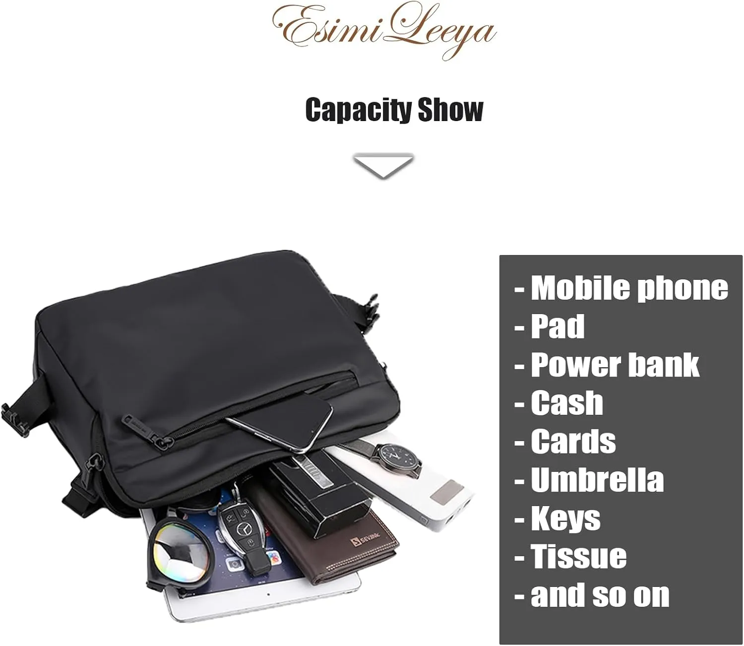 Lightweight Mens Messenger Bag Crossbody Waterproof Sling Shouler Bag for Men