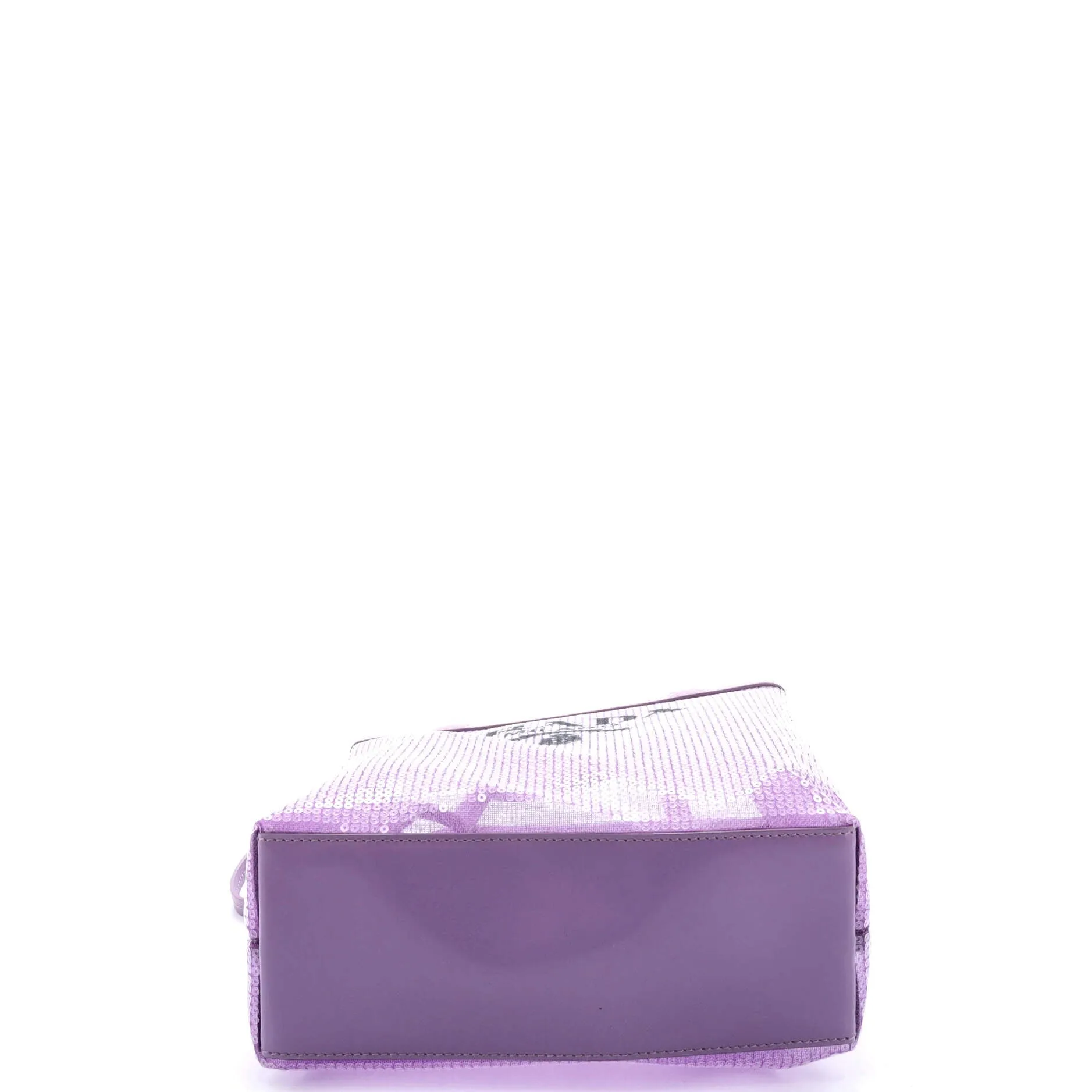 Logo Open Tote Sequined Mesh Small