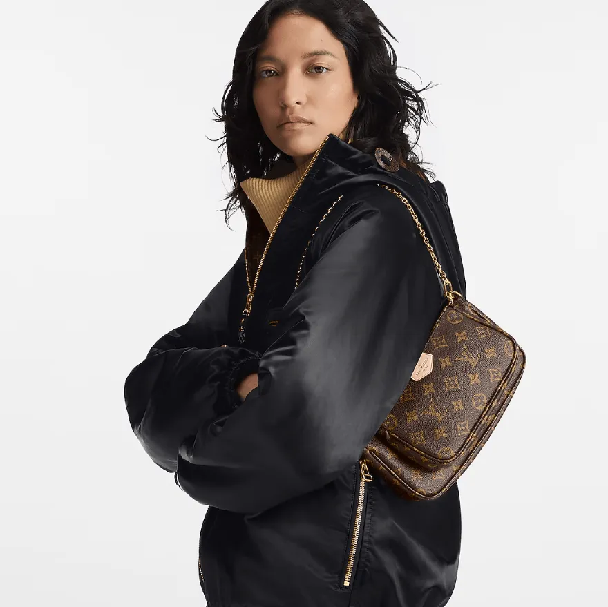 Louis Vuitton Multi Pochette Accessoires Monogram Canvas Rose Clair