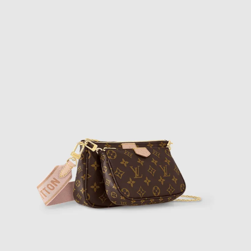Louis Vuitton Multi Pochette Accessoires Monogram Canvas Rose Clair