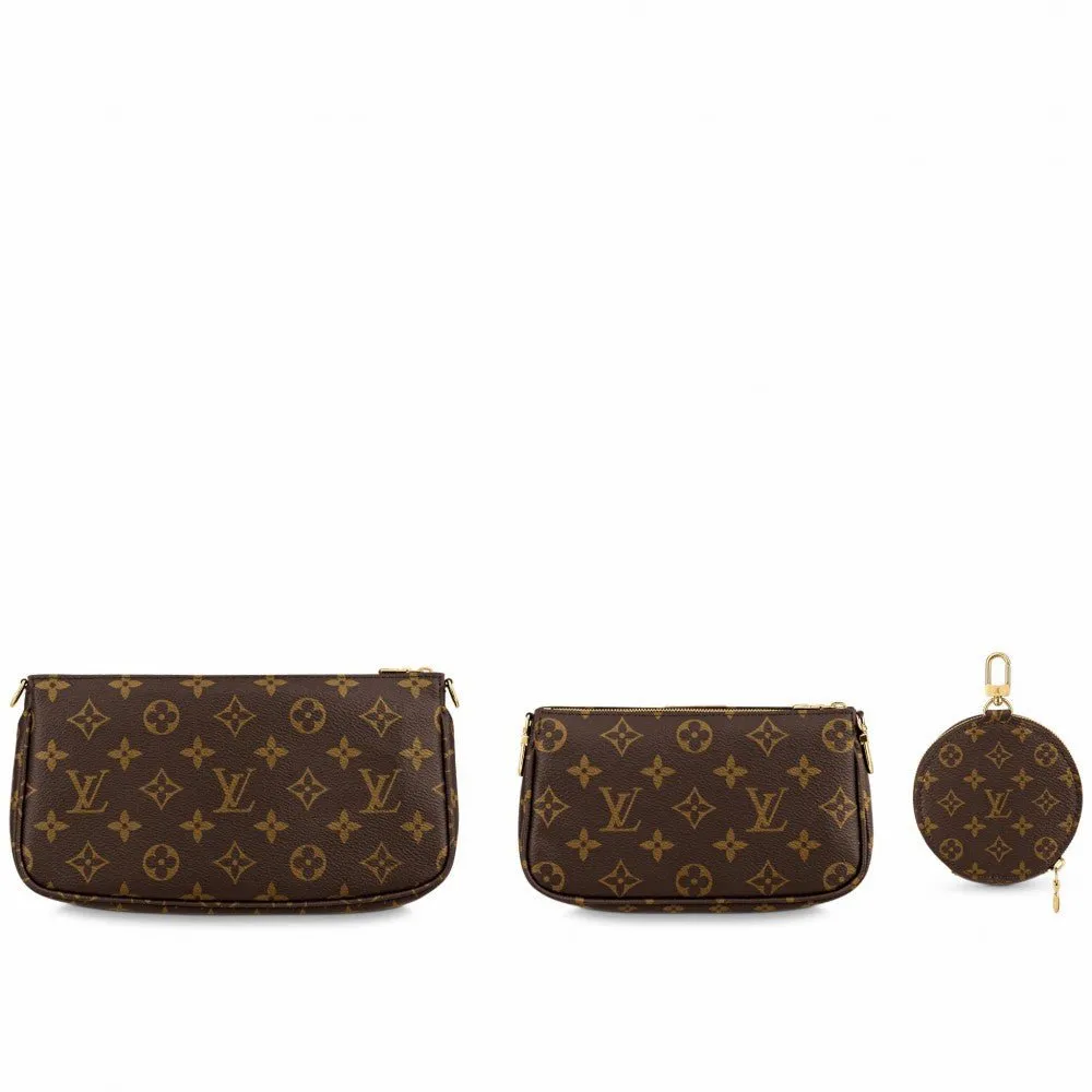 Louis Vuitton Multi Pochette Accessoires Monogram Canvas Rose Clair