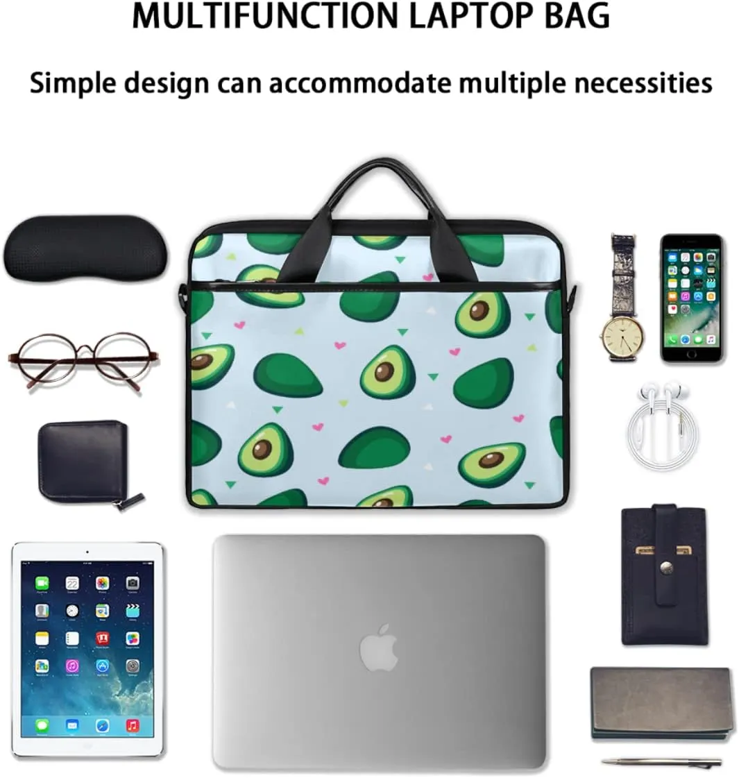 Love Letters Laptop Shoulder Messenger Bag Waterproof Laptop Briefcase Handle Padded Strap