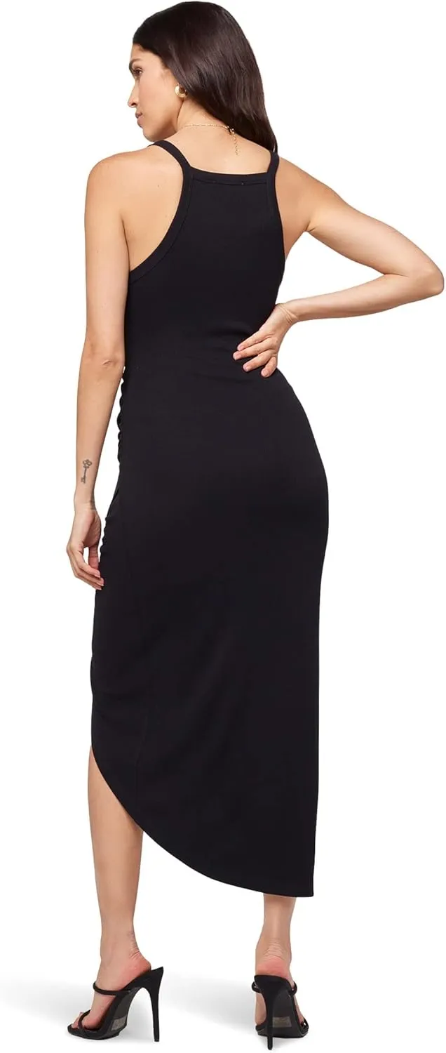 LSpace Bardot Dress for Women Offers Micro Ribbed Fabric, High-Low Hemline, and Pullover Style