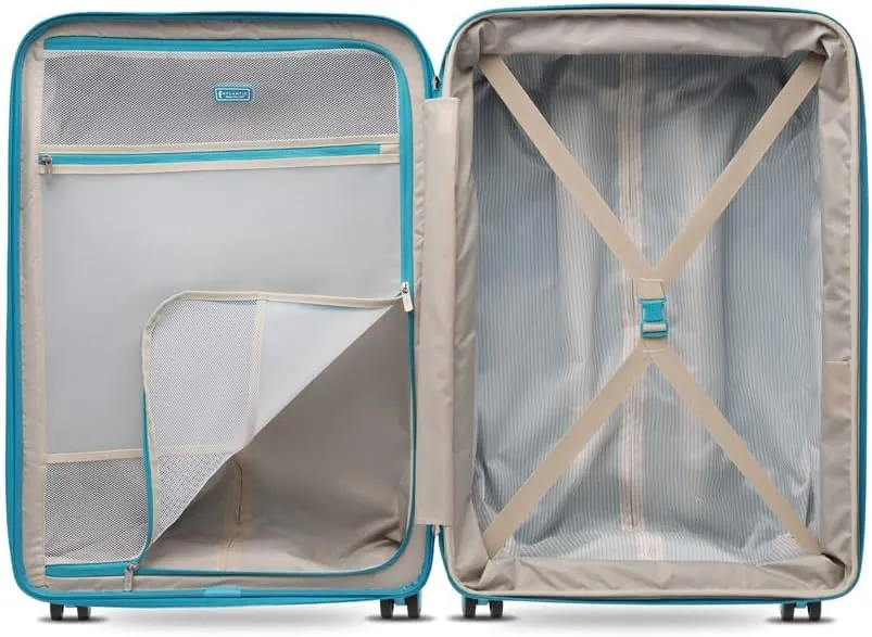 Luggage Convertible Medium to Large, Checked Expandable Hardside Spinner