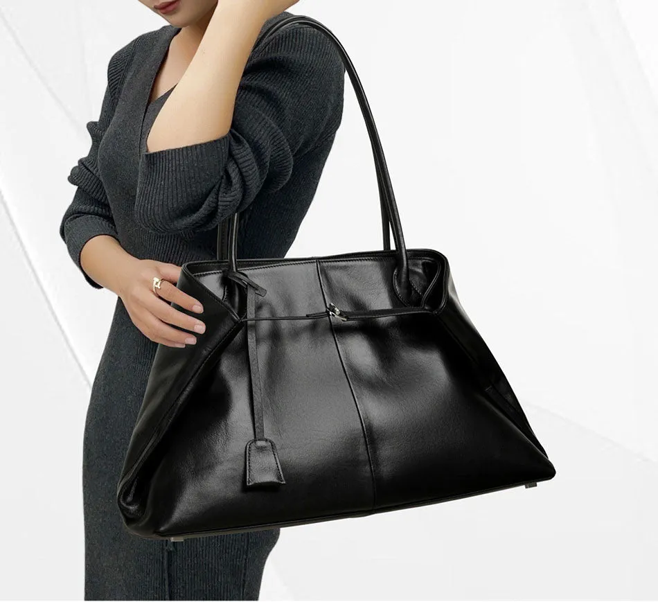 Luxe Noir Expandable Tote