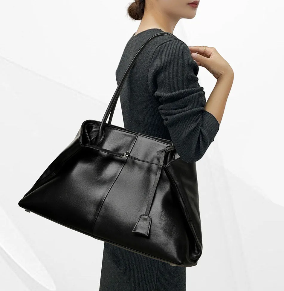 Luxe Noir Expandable Tote