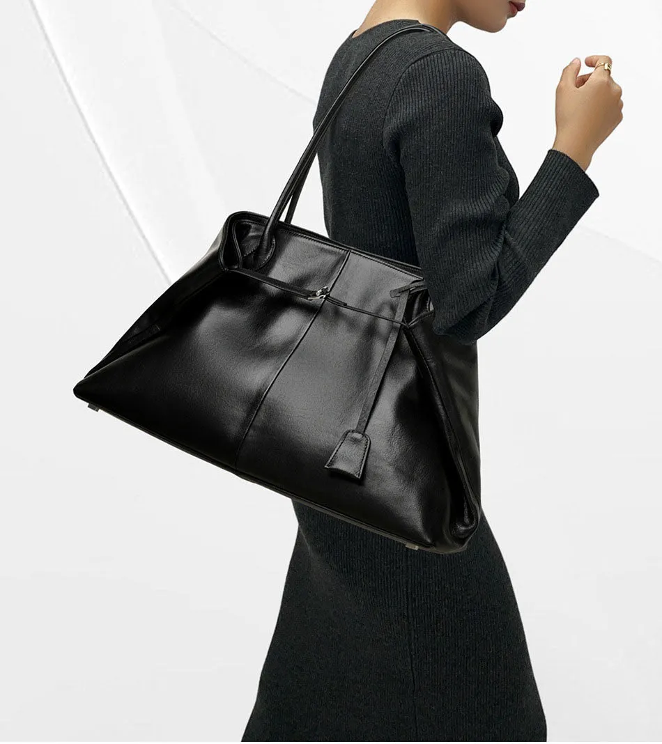 Luxe Noir Expandable Tote