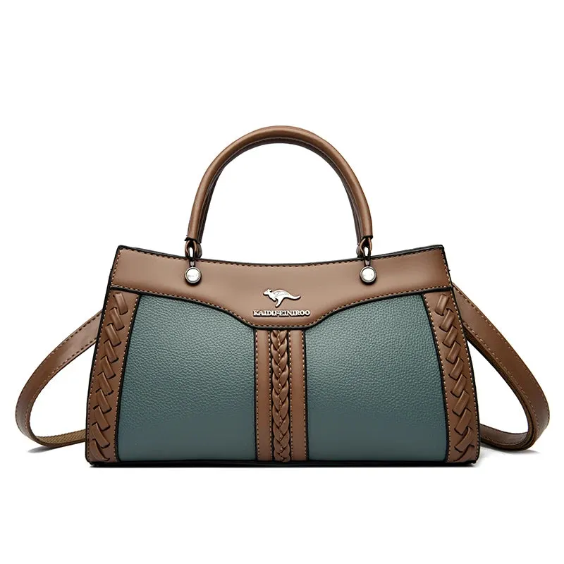 Luxury Designer Multi Layered Women's Handbag 2024 Trendy High Quality Soft Leather Messenger Bag Women's Shoulder Crossbody Bag