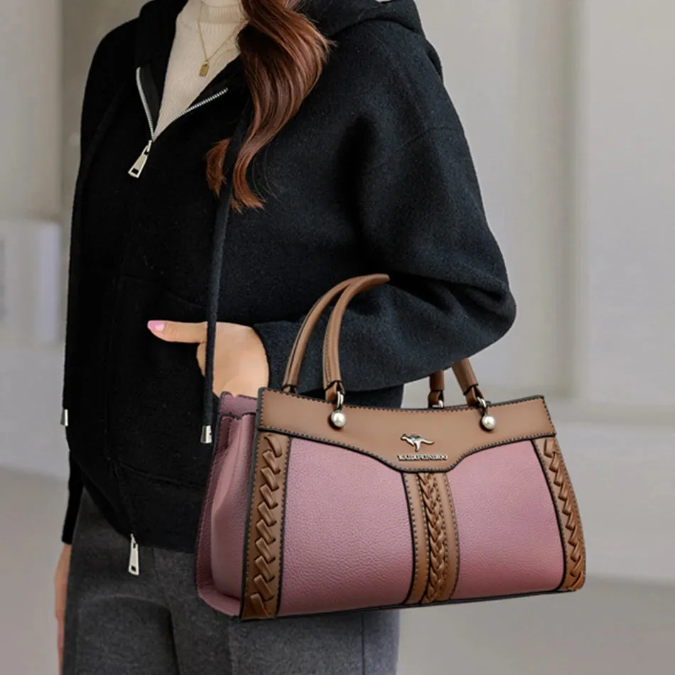Luxury Designer Multi Layered Women's Handbag 2024 Trendy High Quality Soft Leather Messenger Bag Women's Shoulder Crossbody Bag