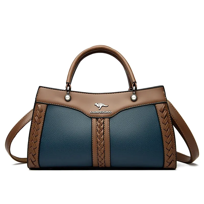 Luxury Designer Multi Layered Women's Handbag 2024 Trendy High Quality Soft Leather Messenger Bag Women's Shoulder Crossbody Bag
