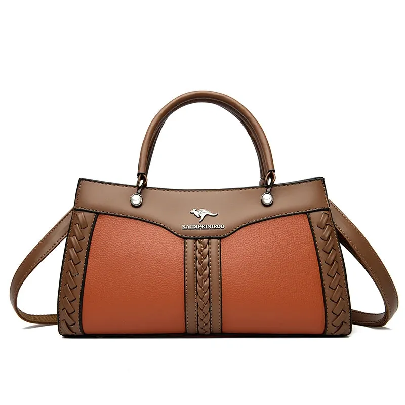 Luxury Designer Multi Layered Women's Handbag 2024 Trendy High Quality Soft Leather Messenger Bag Women's Shoulder Crossbody Bag