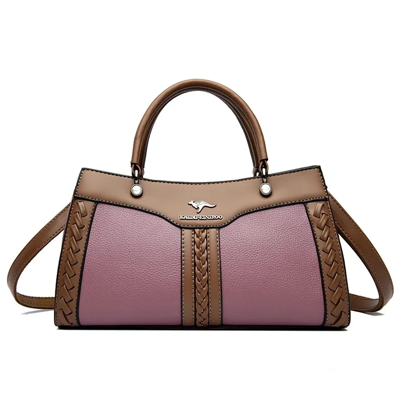 Luxury Designer Multi Layered Women's Handbag 2024 Trendy High Quality Soft Leather Messenger Bag Women's Shoulder Crossbody Bag