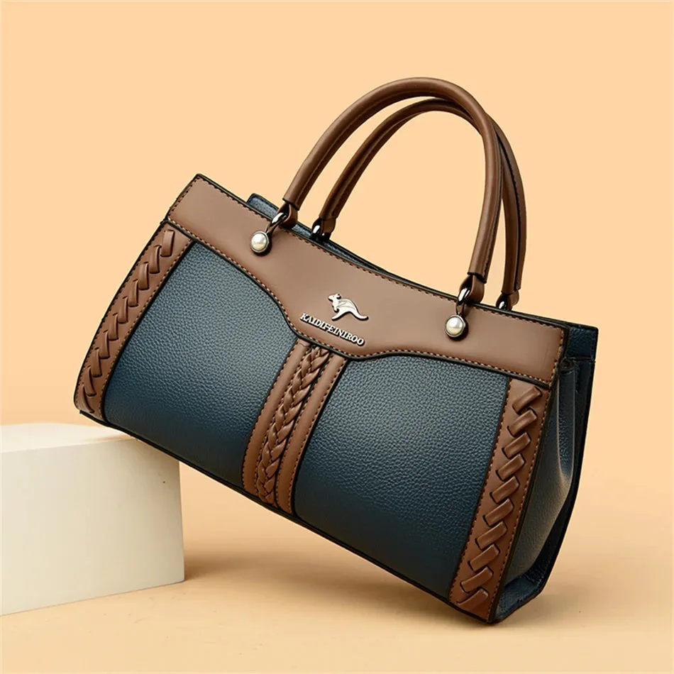 Luxury Designer Multi Layered Women's Handbag 2024 Trendy High Quality Soft Leather Messenger Bag Women's Shoulder Crossbody Bag