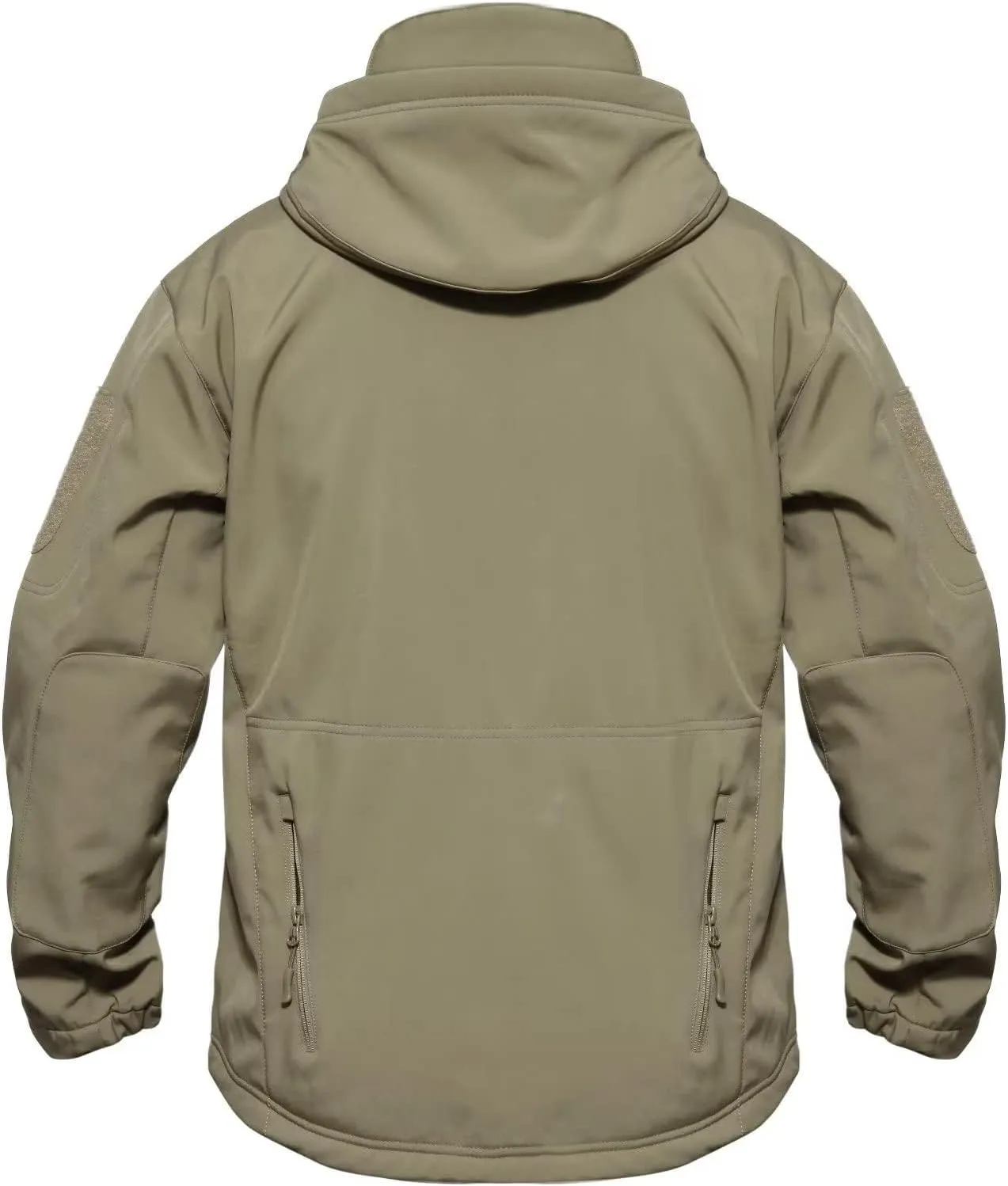 MAGCOMSEN Men's Tactical Jacket 7 Pockets Performance Fleece Lined Water Resistant Soft Shell Winter Coats