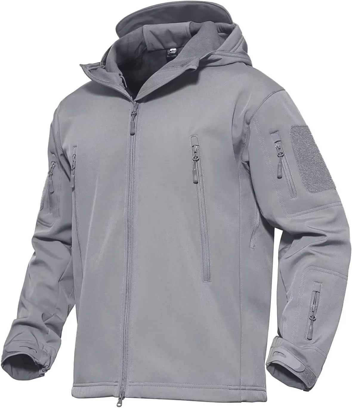 MAGCOMSEN Men's Tactical Jacket 7 Pockets Performance Fleece Lined Water Resistant Soft Shell Winter Coats