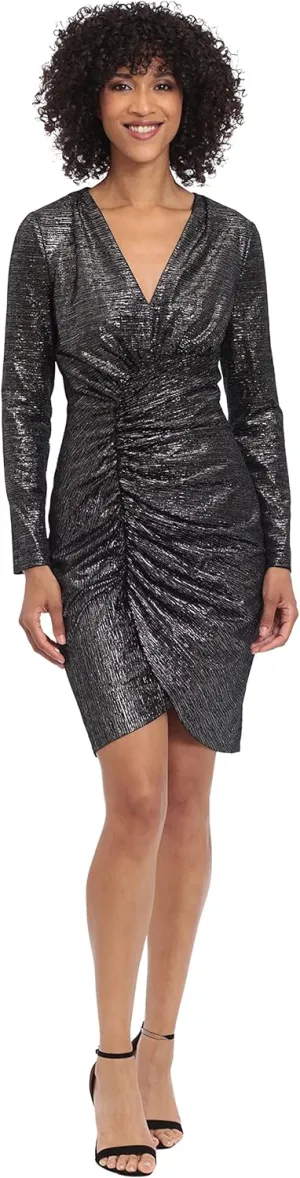 Maggy London Women's Long Sleeve Holiday Dress Party Cocktail Occasion