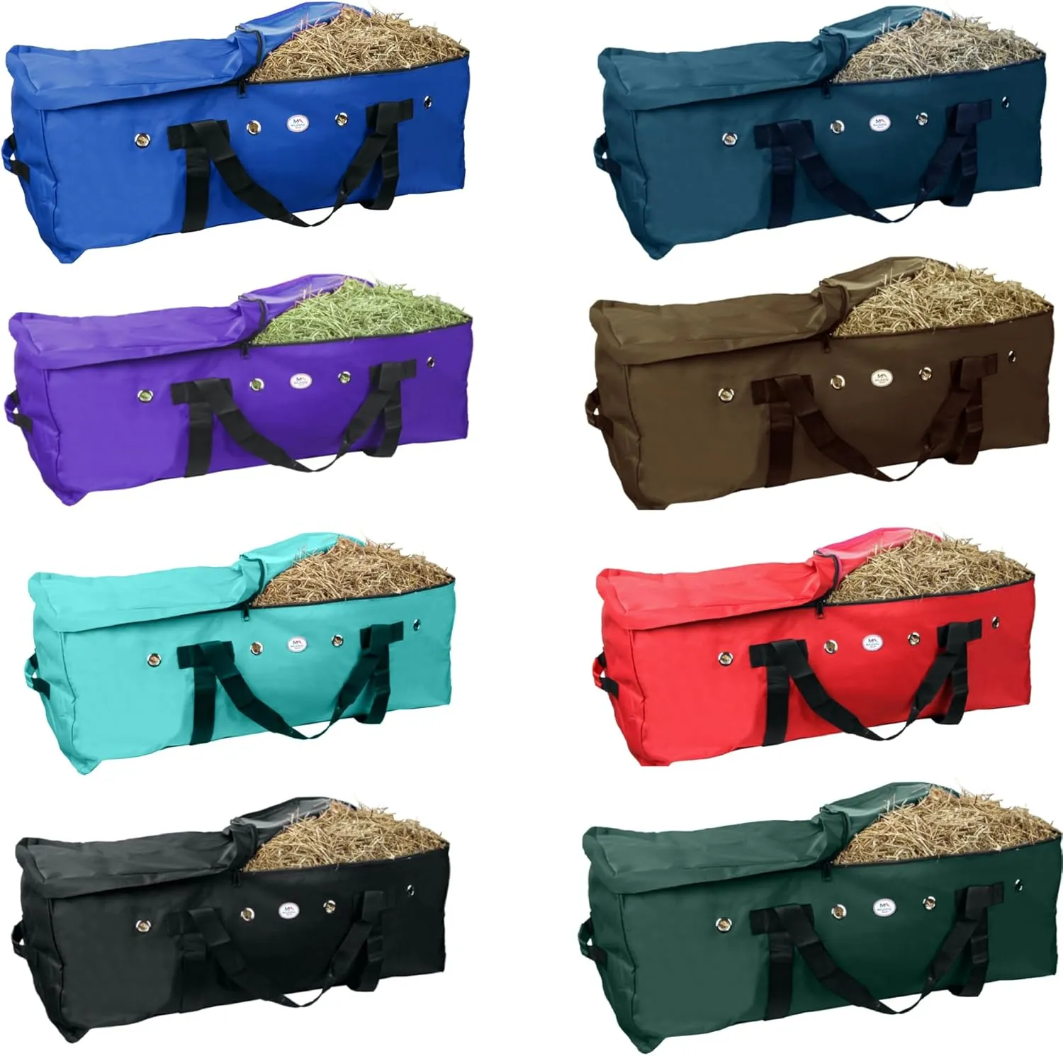 Majestic Ally 1200 D Nylon Fabric Large 44” x 20” x 16” and Extra Large 52" x 27" x21" Heavy-Duty Hay Bale Storage Bag (Royal Blue, Large)