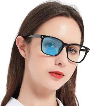 MARE AZZURO Bifocal Reading Glasses Women Blue Light Blocking Readers Large Outdoor reader 1.0 1.5 2.0 2.5 3.0 3.5