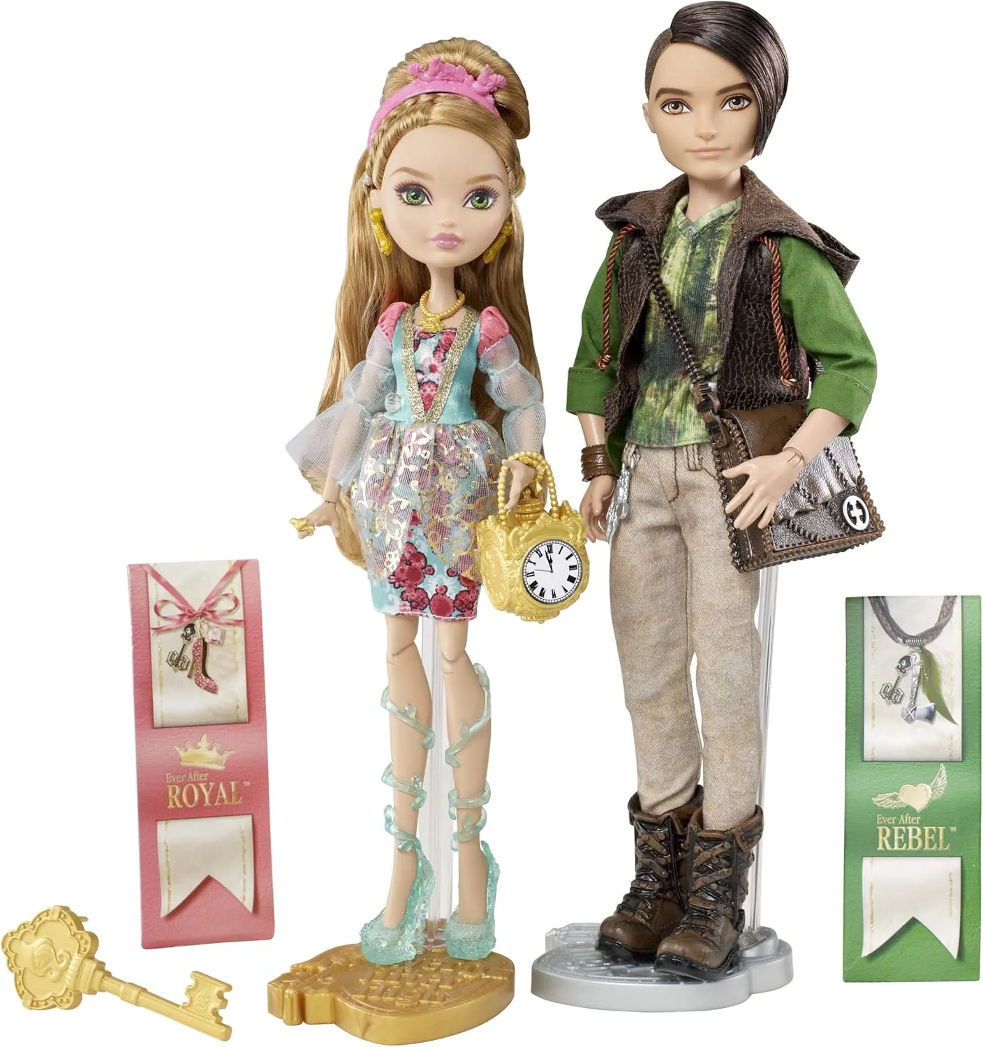 Mattel Ever After High Ashlynn Ella and Hunter Huntsman Fashion Doll, 2-Pack