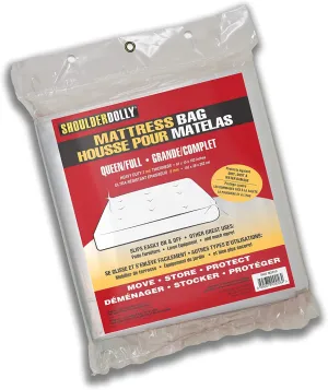 Mattress Bag (Queen, 2Mil) from Shoulder Dolly - Heavy Duty Mattress Bags for Storage and Moving – Protect Your Mattress – M2010