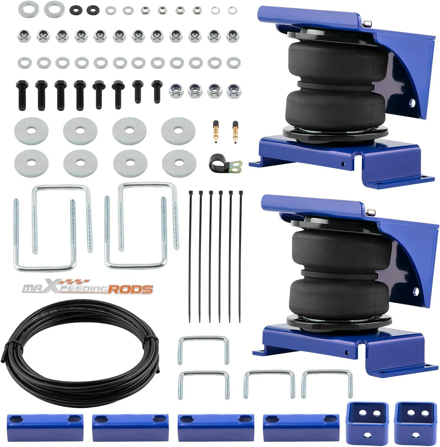 maXpeedingrods 5000 lbs Rear Air Suspension Bags Kit for Ford F-250 F-350 Super Duty Pickup 2005-2010 2WD 4WD Air Spring Bag Kit