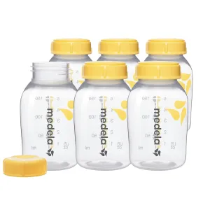 Medela Breast Milk Collection and Storage Bottles, BPA Free, 6 Pack, 5 Ounces, Compatible with Medela Breast Pumps