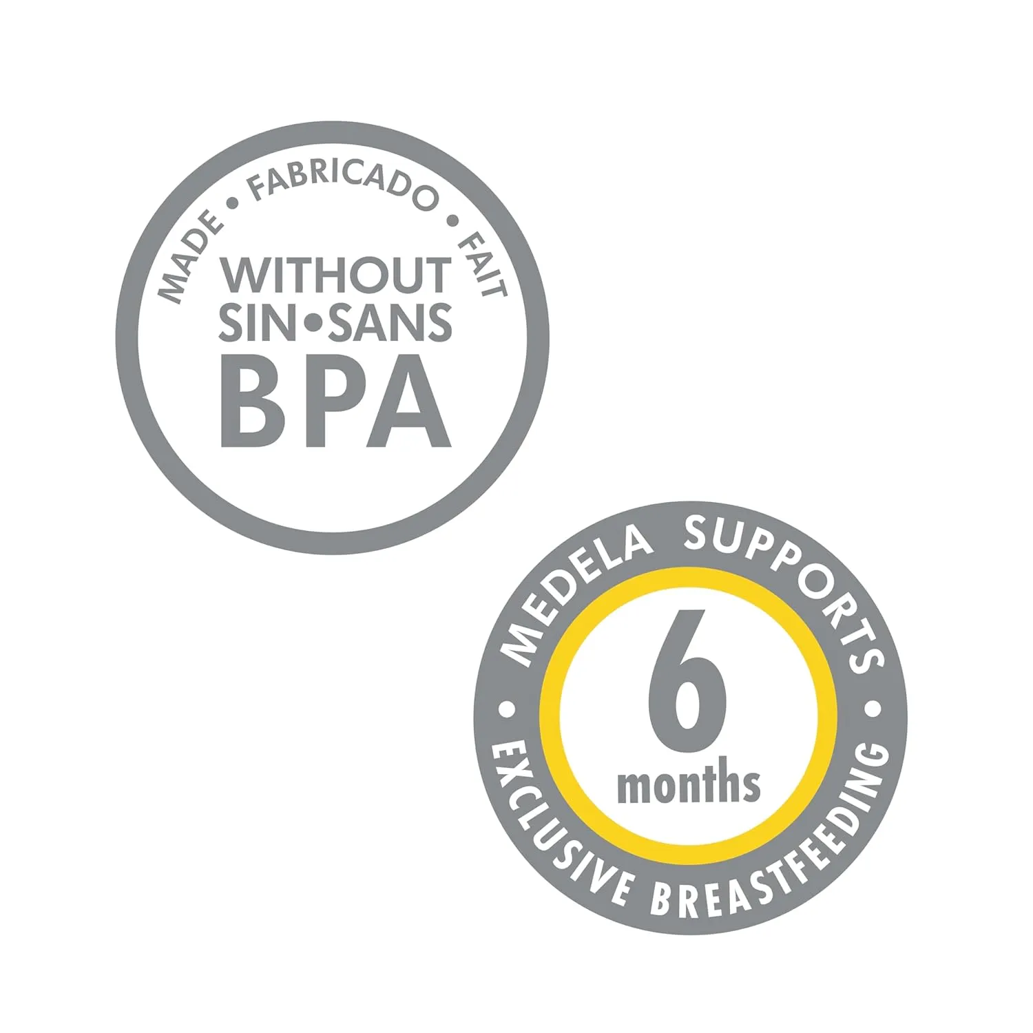 Medela Slow Flow Feeding & Storage Bottles, 3 Pack of 5 Ounce Bottle with Nipple, Lids, Wide Base Collars, and Travel Caps, Made Without BPA