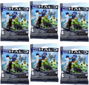 Mega Construx Halo Infinite Series 4 Mini Figures Blind Bags Complete Set of 6 Packs