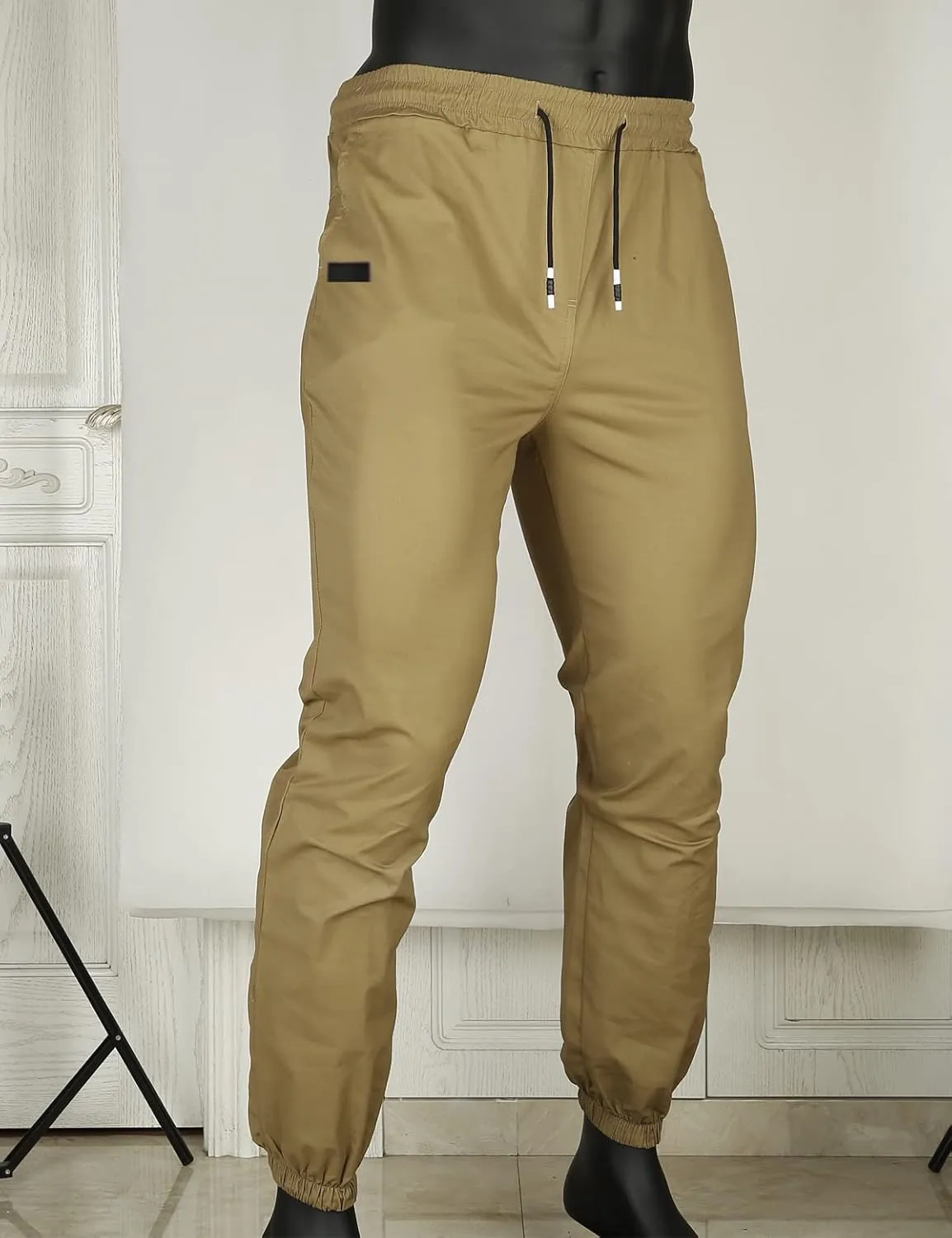 Men Joggers Chino Cargo Pants Hiking Outdoor Recreation Pants Twill Fitness Track Jogging Pants Casual Cotton Pants