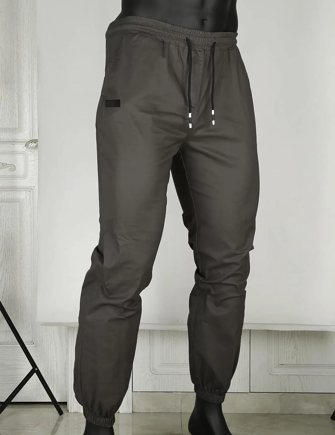 Men Joggers Chino Cargo Pants Hiking Outdoor Recreation Pants Twill Fitness Track Jogging Pants Casual Cotton Pants