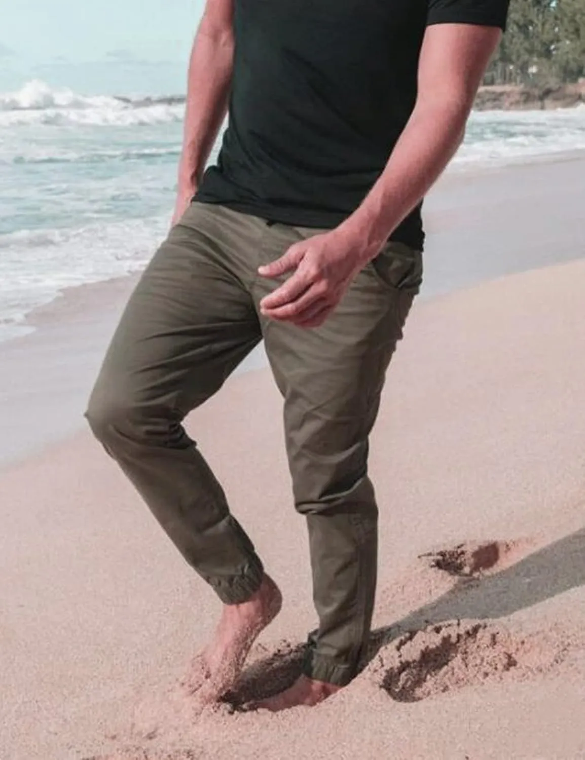 Men Joggers Chino Cargo Pants Hiking Outdoor Recreation Pants Twill Fitness Track Jogging Pants Casual Cotton Pants