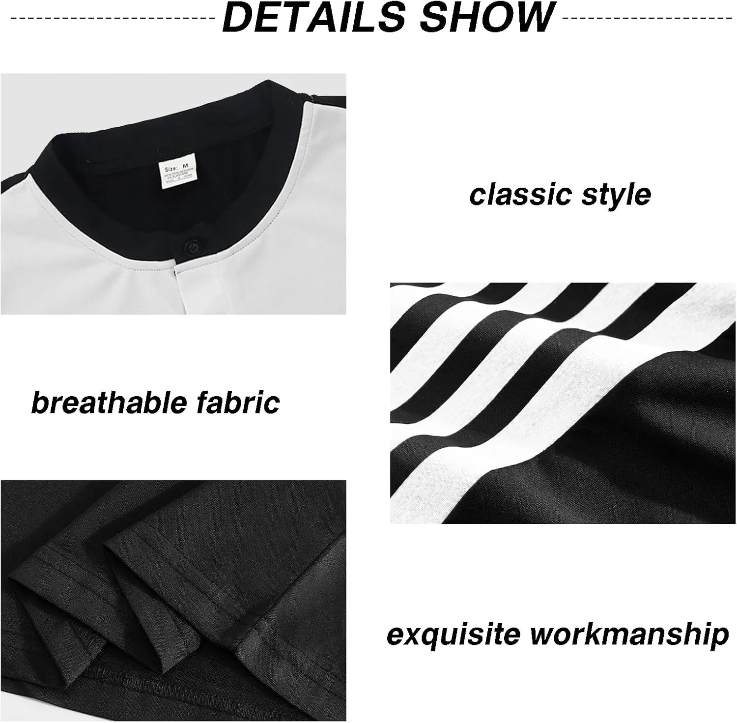 Men's Casual Henley Short Sleeves Stripe Color Blocking Quarter Buttoned Classic fit T-Shirt