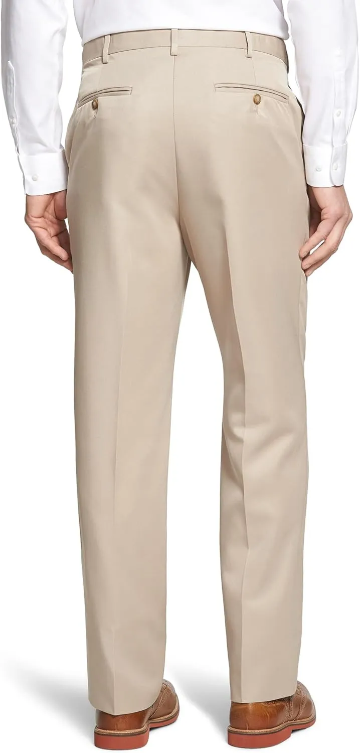Men's Cozy Hidden Expandable Waist Dress Pants | Premium Stretch Texture Weave Work to Weekend Pants