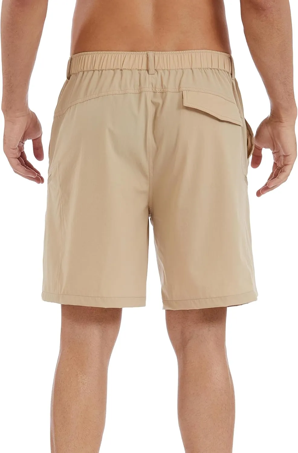 Mens Hiking Cargo Shorts 7" Inseam Mens Golf Stretch Shorts with Multipocket,Quick Dry Breathable Work Shorts