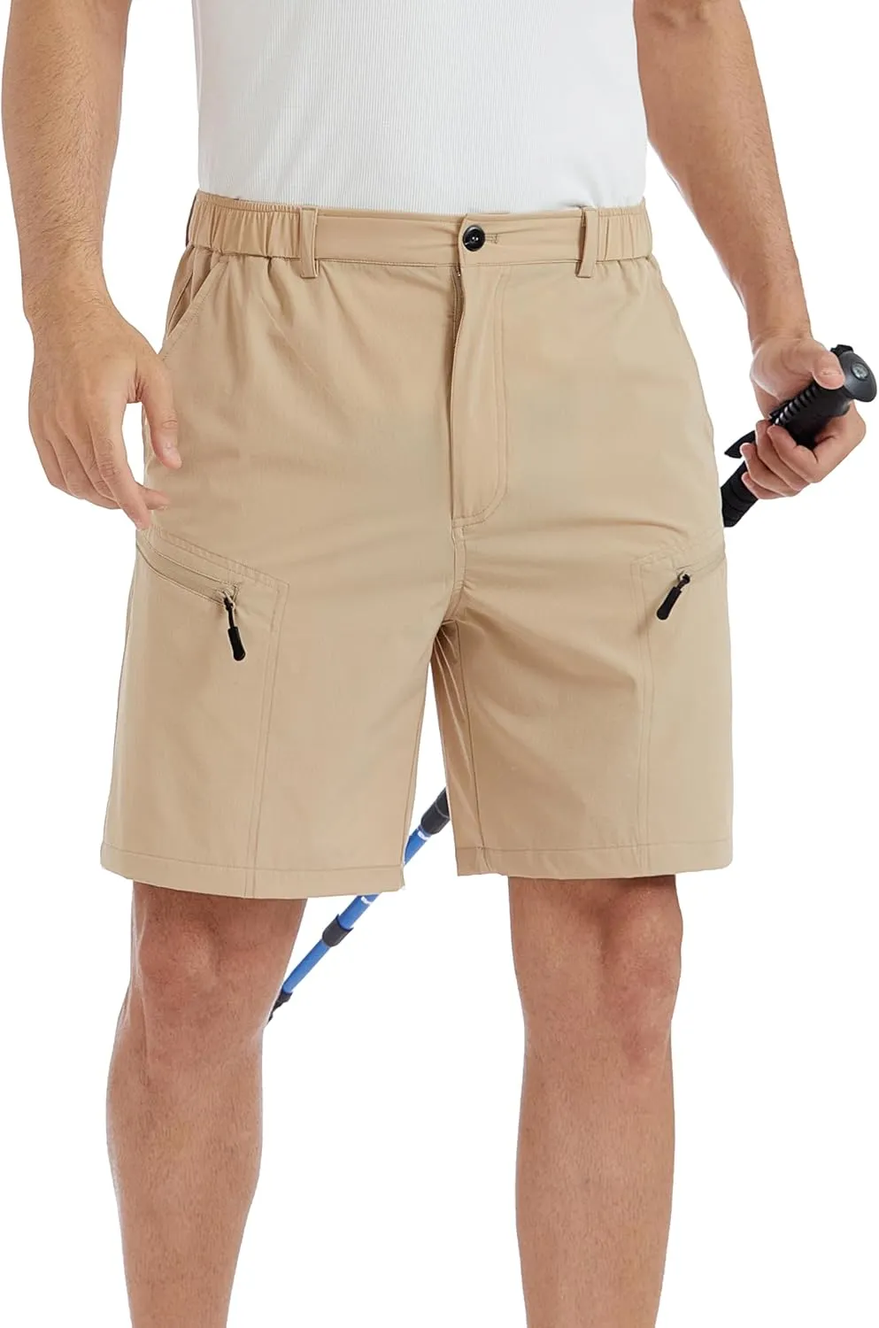 Mens Hiking Cargo Shorts 7" Inseam Mens Golf Stretch Shorts with Multipocket,Quick Dry Breathable Work Shorts